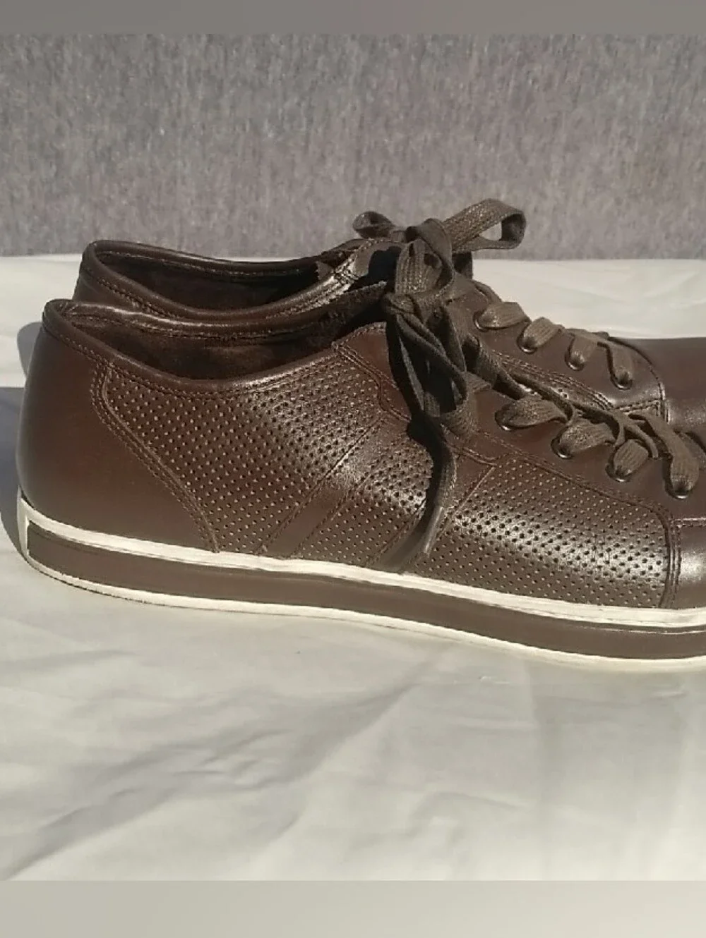 Kenneth Cole Right On Cue Men's Brown Casual Lace-Up Sneakers